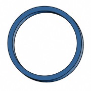 Gummiringe Gummibnder   20mm, 1mm in blau, ca. 7400 Stk., 1000 gr.- 1 kg.