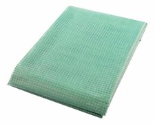 Gitterplane 6,00 x 7,00 m transparent mit grnem Gitter 250 g/m mit Nagelrand verstrkt gefaltet UV-stabil