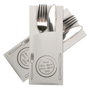 Pochetto-Eco Bestecktaschen 200x85mm Aufdruck Guten Appetit , 520 Stk.
