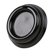 Domdeckel TUBE schwarz fr Pappbecher COFFEE TO GO mit 80mm , 50 Stk.