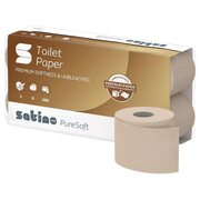Satino Smart Toilettenpapier 3-lagig aus 100% recyceltem Karton System MT1, 64 Rollen je 250 Blatt
