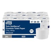 Tork OptiServe Toilettenpapier Advanced T7 2-lagig 24 Rollen je 820 Blatt, wei�