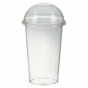 Smoothiebecher Dessertbecher + Domdeckel 400 ml 95mm, PET, glasklar, 50 Stk.