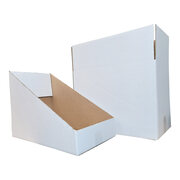 Faltkarton Regalkarton Lagerkarton perforiert 400x260x305mm (Außenmaß) 1-wellig weiß