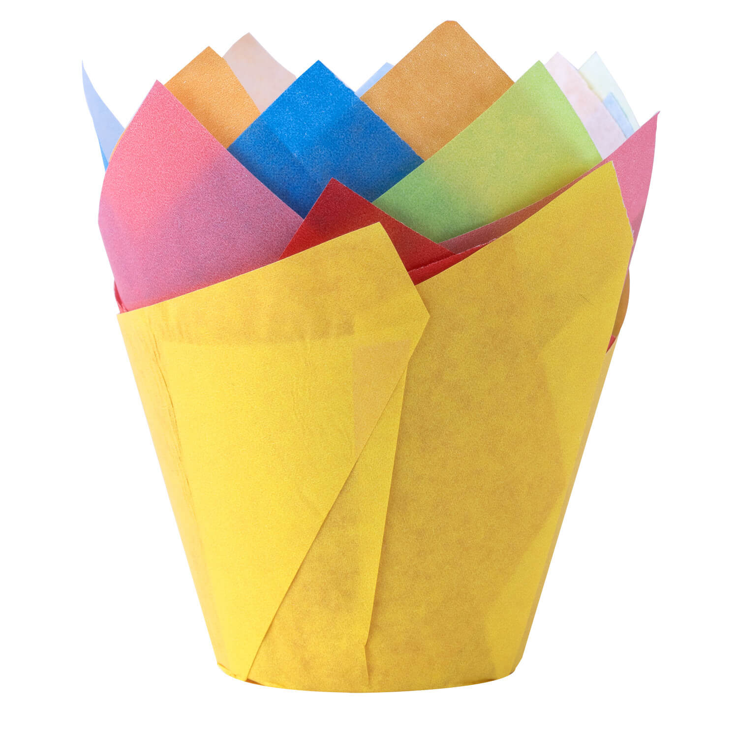 Muffin-Tulip-Wraps  50 x 85 mm Farbig sortiert, 160x160 mm, 1000 Stk.