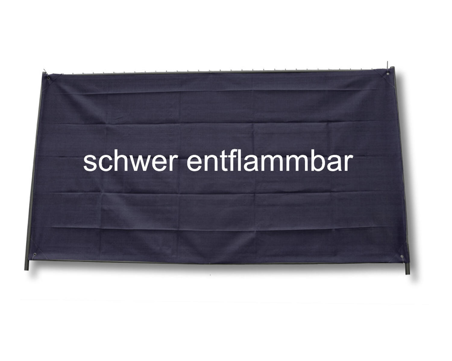 Bauzaunnetz B1 schwer entflammbar 1,80 x 50 m schwarz auf Rolle