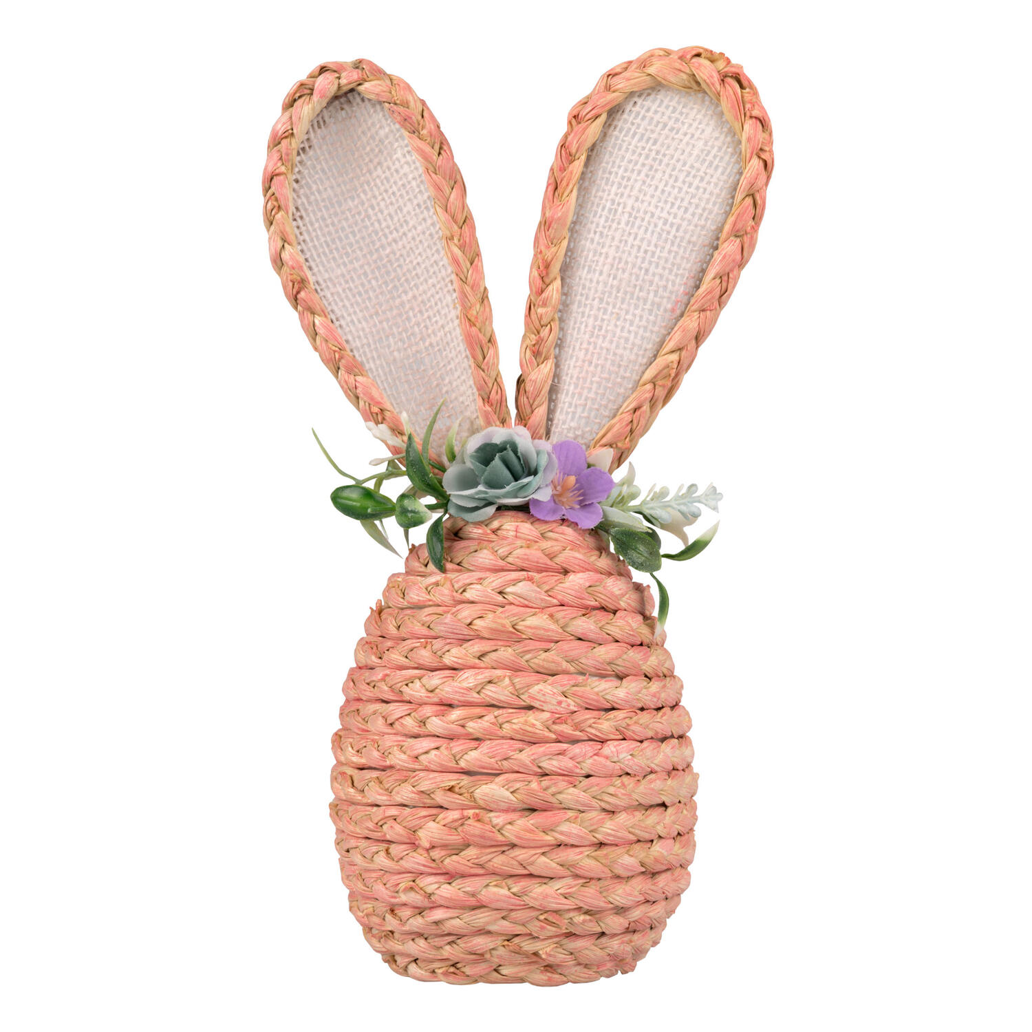 Ostern Osterdeko aus Maisstroh 25 cm, rosa