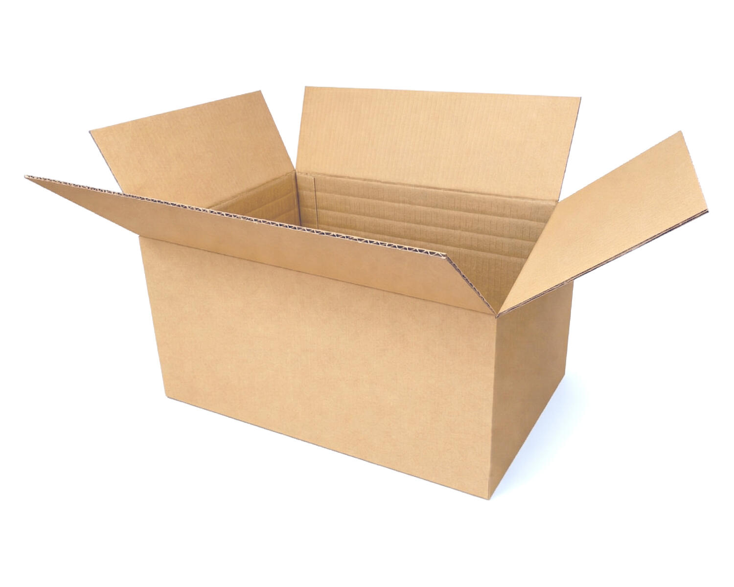 Faltkarton  430x305x(135)-220mm mit variabler H�he 1-wellig Dickwelle braun Din A3