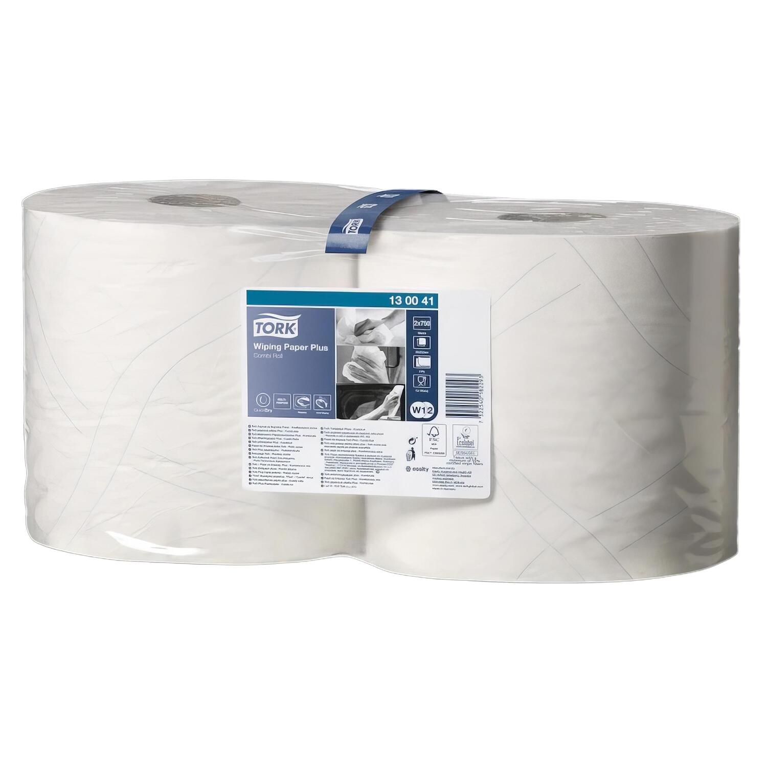 Tork Advanced Wischtuch 2-lagig 750 Blatt hybrid 23,5 x 34 cm, 2 Rollen je 255 m