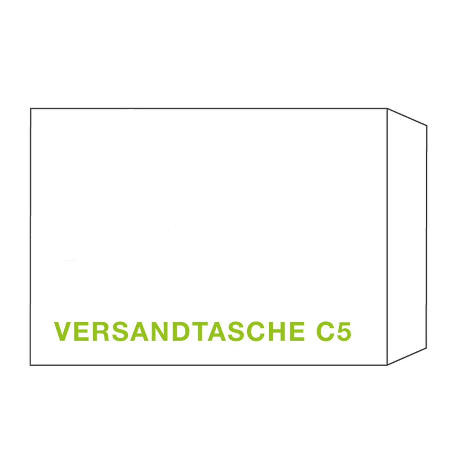 KI Versandtasche C5T 162x229mm wei, 90 gr. Haftstreifen, 10 Stk.