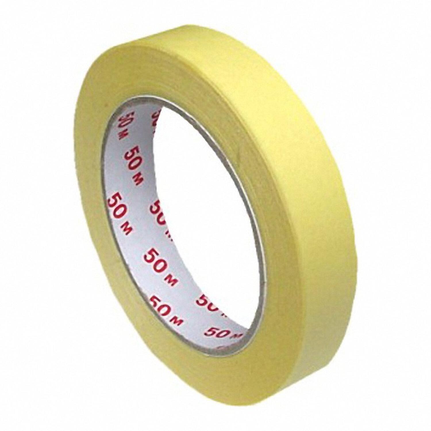 Kreppband Kreppklebeband Abdeckband CLASSIC, gelb, 19mm x 50m