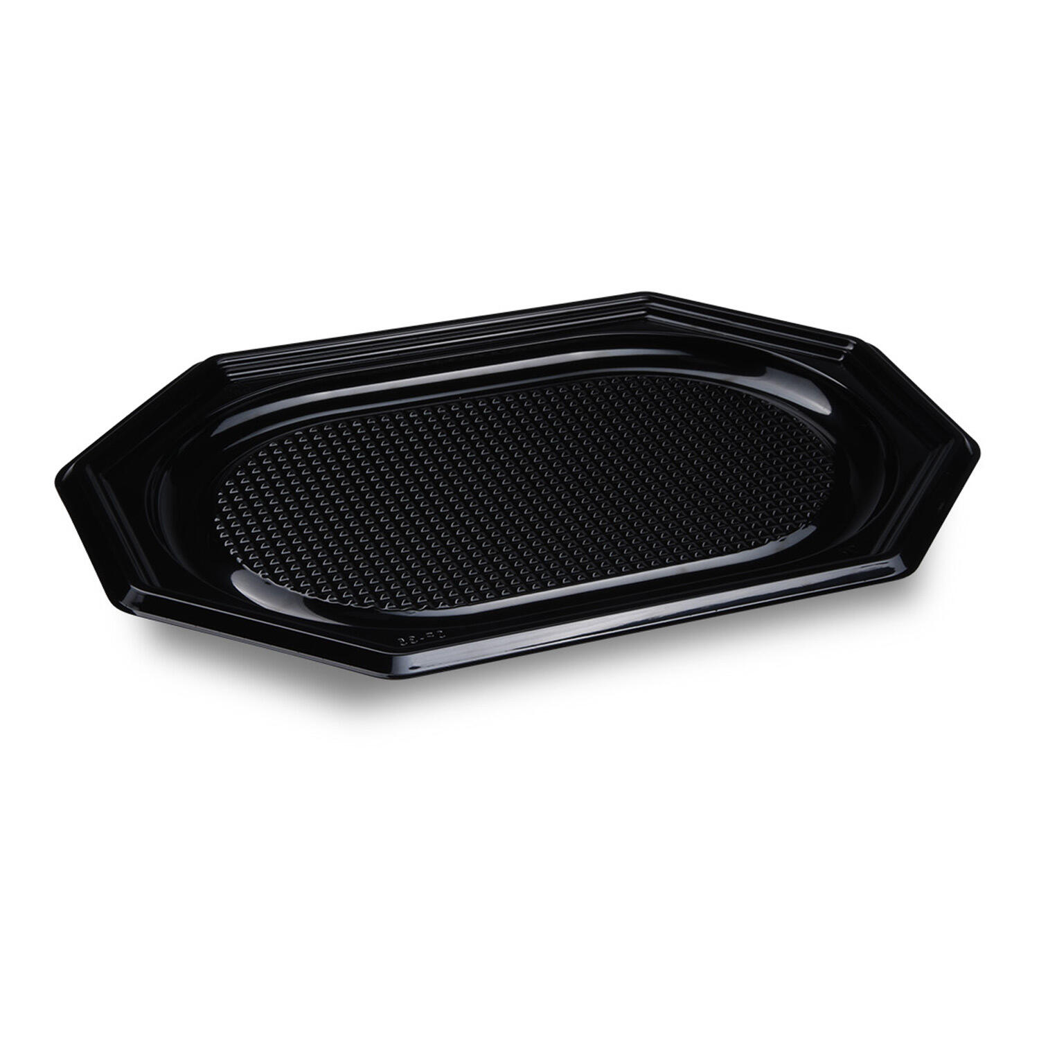 Catering-Platte rPET oval schwarz 35 x 24,7 cm, 10 Stk.