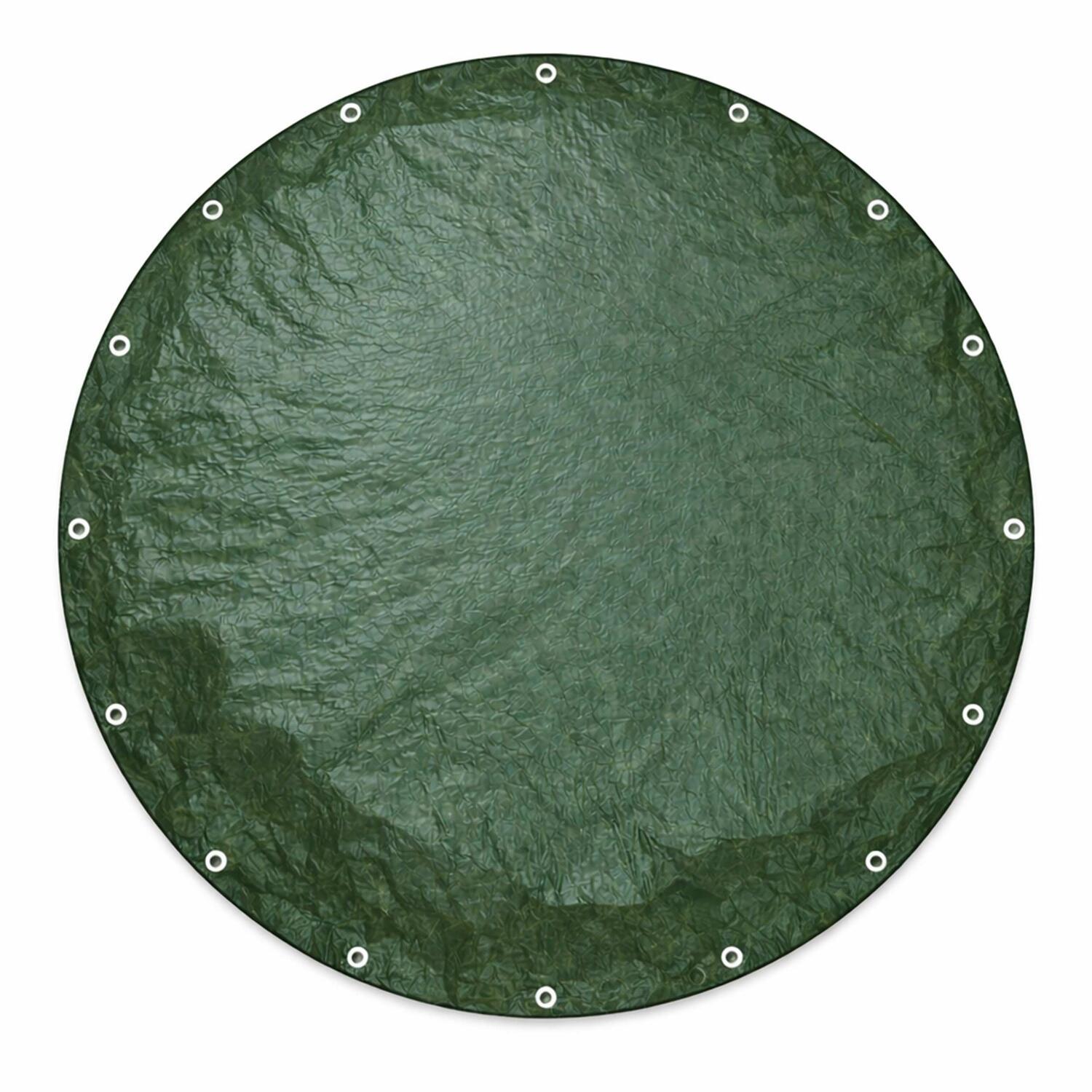 PolyTarp PE Abdeckplane Schutzplane 3m rund gr�n rei�fest wasserdicht 210g/m�