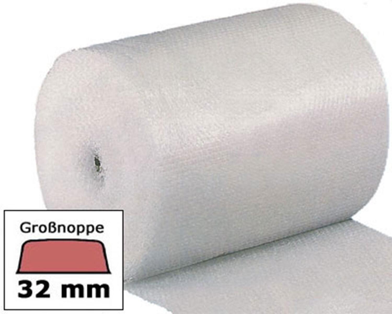 1-PACK BubbleStar+ Luftpolsterfolie gronoppig 100cm x 25m, EXTRA GROSSE NOPPEN