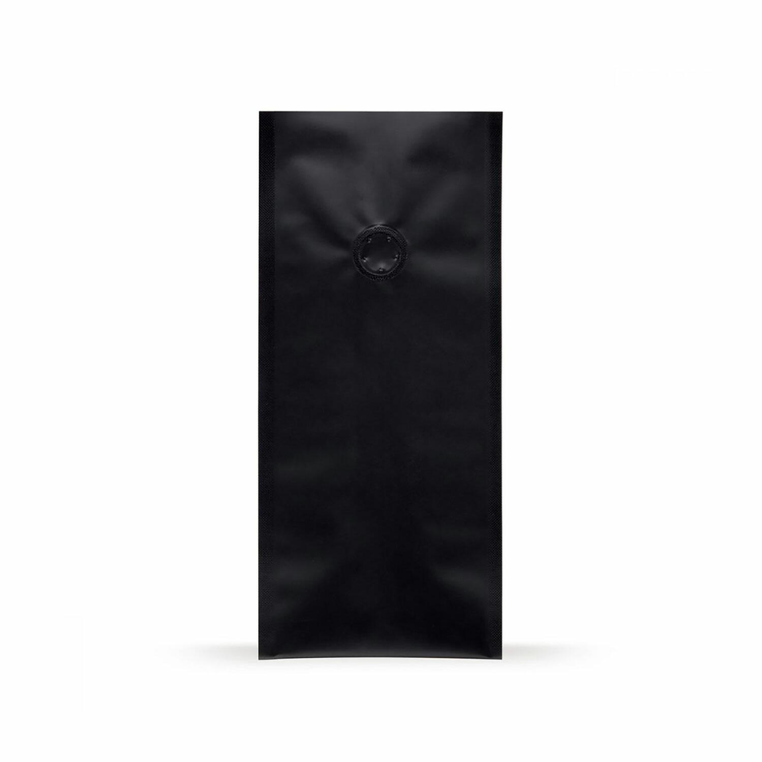 Quad Bags 140x100x375 mm mit Aromaschutzventil, 1000g, schwarz, 500 Stk.