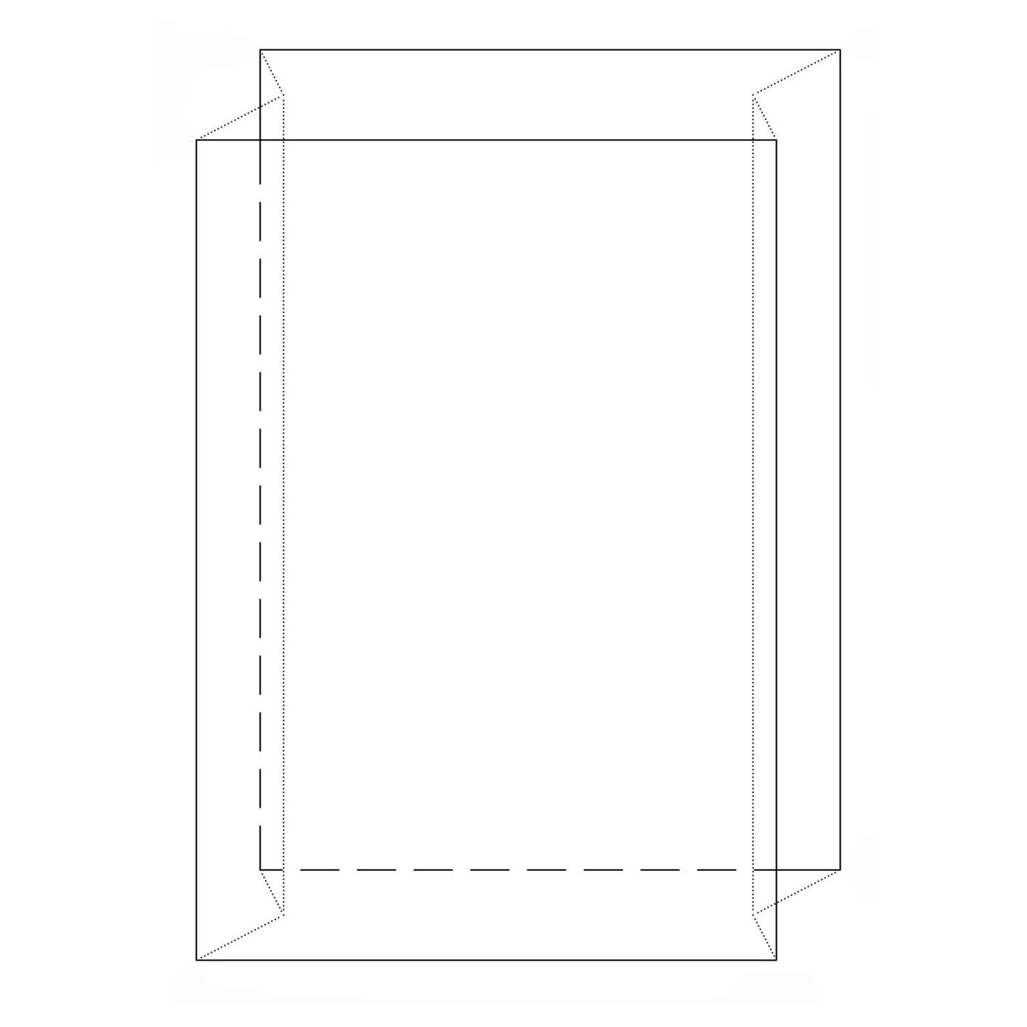 Seitenfaltensack  700x550x1500 mm, hoch transparent, 60my