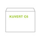 KI Kuvert C6 114x162mm wei, 80 gr. Haftstreifen, 50 Stk.