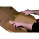 Versandkarton 230x166x90mm PACKBOX mit Selbstklebeverschluss & Aufreifaden braun fr A5+