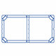 Pizzakarton aus Mikrowellpappe mit neutralem Motiv, 30 x 30 x 3 cm, 100 Stk.